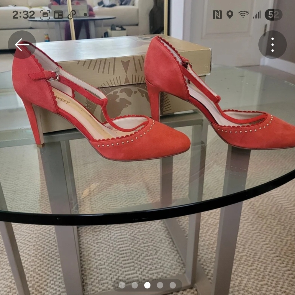 Nine West Coral Heels with Cutout Detail